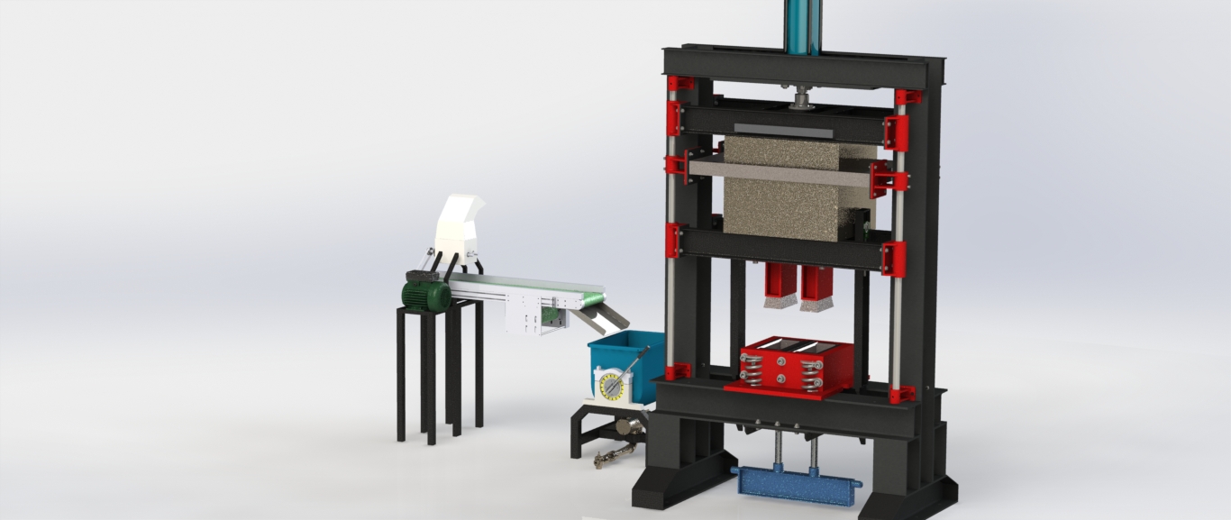 环保再生塑料和沙砖